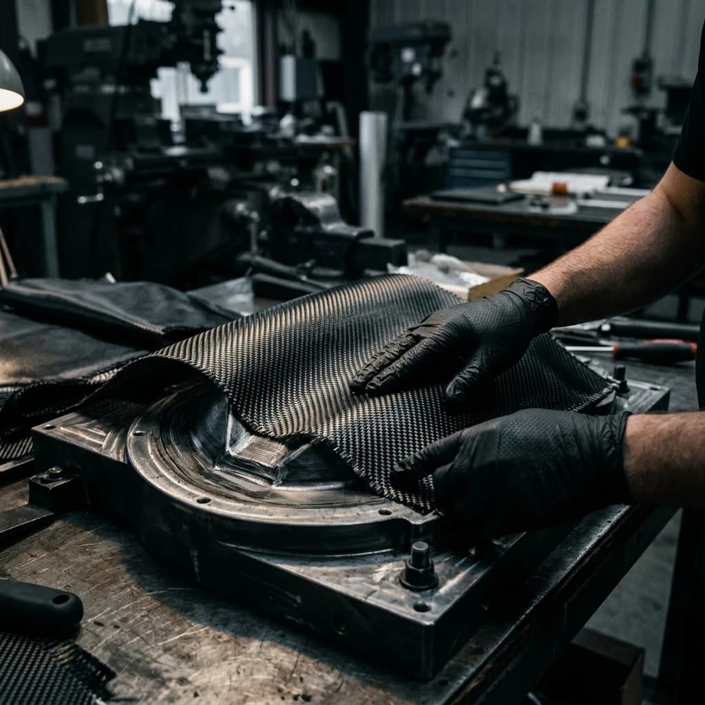 Carbon fiber handcraft layup